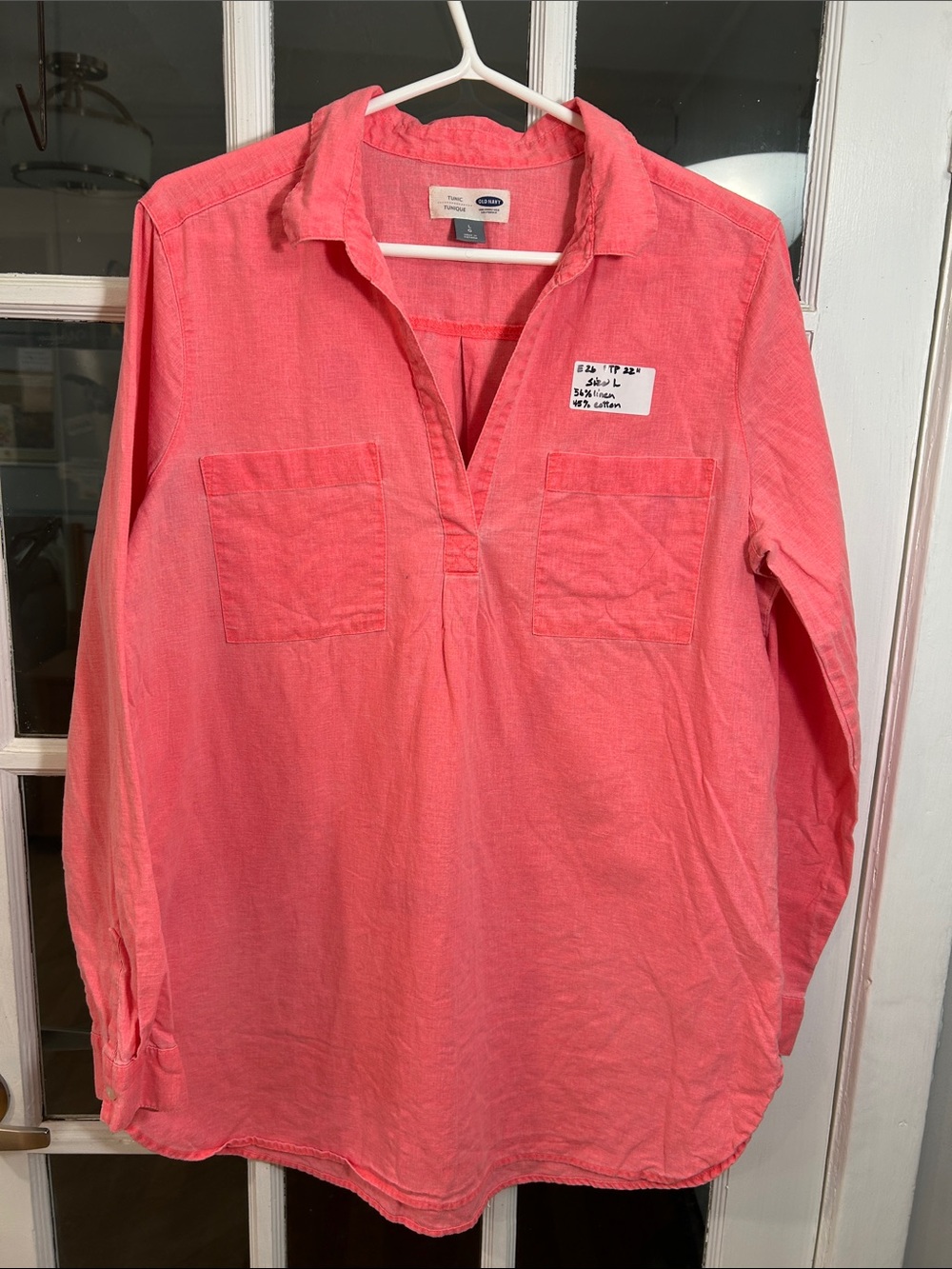E26.    Old Navy Coral Tunic Top